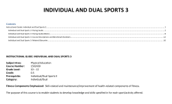 INDIVIDUAL AND DUAL SPORTS 3