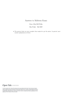 Solutions to Midterm Exam