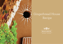 Gingerbread House Recipe