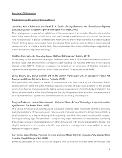 Hirsch_Annotated Bibliography