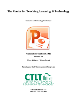PowerPoint 2010 - Essentials