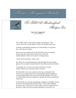 To Kill a Mockingbird Chapter 30