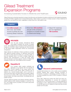 Gilead Treatment Expansion Programs