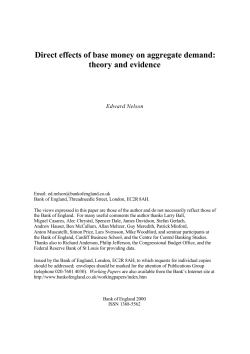 Direct effects of base money on aggregate demand
