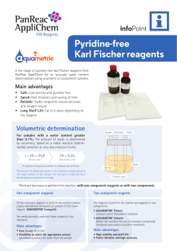 Pyridine-free Karl Fischer reagents