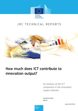 How much does ICT contribute to innovation output?