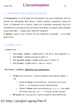 L`accentuation