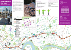 Perth to Midland bike route
