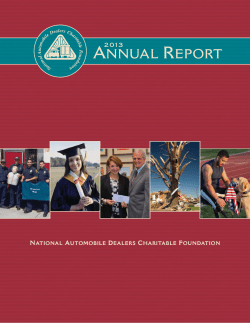 AnnuAl RepoRt - National Automobile Dealers Association