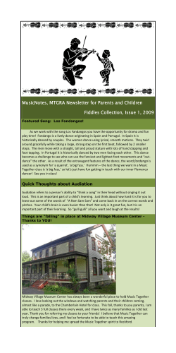 MusicNotes, MTGRA Newsletter for Parents and Children Fiddles