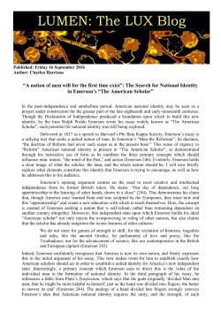 A nation of men will for the first time exist