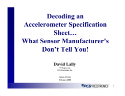 Decoding an Accelerometer Specification Sheet&hellip;