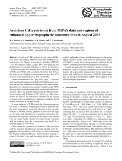 Acetylene C2H2 retrievals from MIPAS data and regions of
