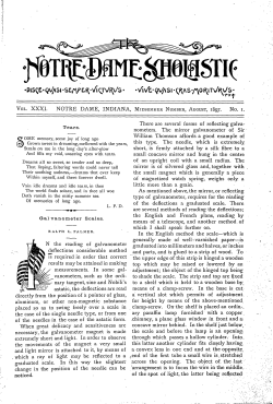 Notre Dame Scholastic, Vol. 31, No. 01 -- (p. 1)