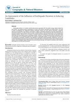 An Assessment of the Influence of Earthquake Duration in Inducing