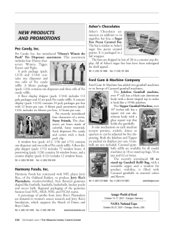 new products and promotions - Manufacturing Confectioner