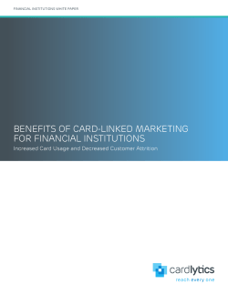 benefits of card-linked marketing for financial institutions