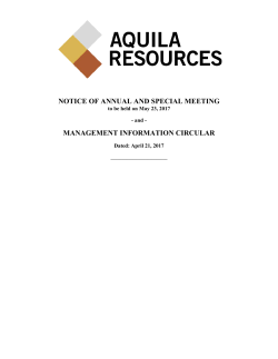 2017 Management Information Circular