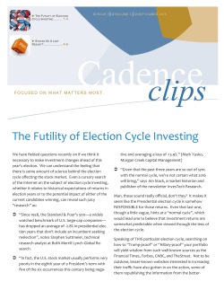 September 2016: The Futility of Election Cycle Investing