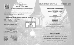 first church network june/july 2016