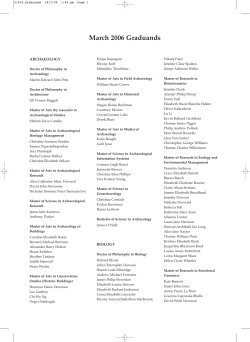 Graduates - March 2006 (PDF , 450kb)