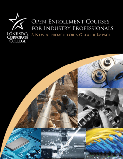 Open Enrollment Courses for Industry