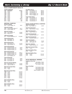 Big 12 NCAA Championship History