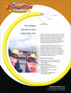 The intelligent alternative to pure copper tracer wire.