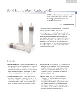 Bond Elut™ Carbon, Carbon/NH2
