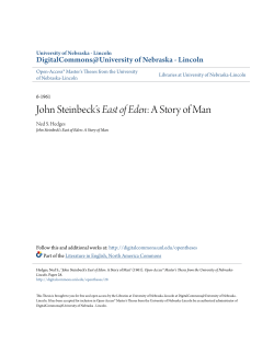 John Steinbeck&acirc;&bull;Žs East of Eden: A Story of Man