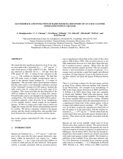 DISCOVERY OF AN X-RAY CLUSTER ASSOCIATED