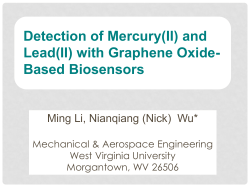 Detection of Mercury(II) and Lead(II) with Graphene Oxide