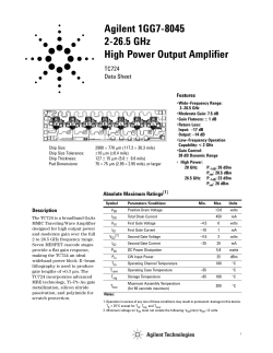 Agilent 1GG7-8045 2-26.5 GHz High Power Output Amplifier