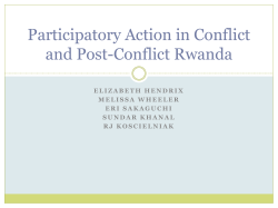 Participatory Action in Conflict and Post