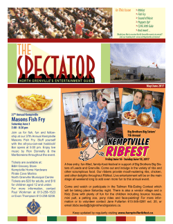 The Spectator - Municipality of North Grenville