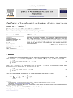 Classification of four-body central configurations with three equal