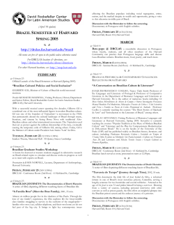 brazil semester at harvard - PUC-SP