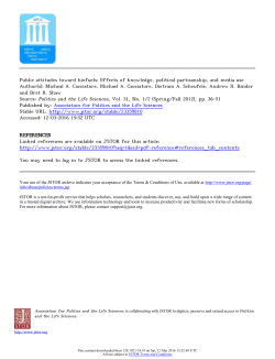 Public attitudes toward biofuels