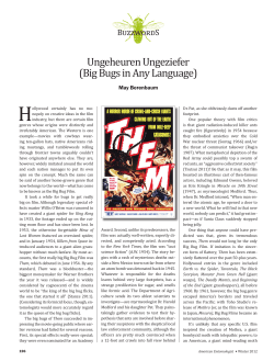 Ungeheuren Ungeziefer (Big Bugs in Any Language)