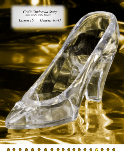 God`s Cinderella Story from the pit to the palace
