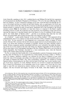 the currency crisis of 1797 - British Numismatic Society