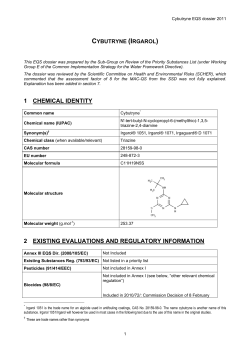 Cybutryne EQS dossier 2011 - CIRCABC