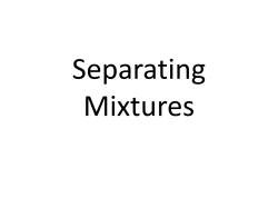 Separating Mixtures