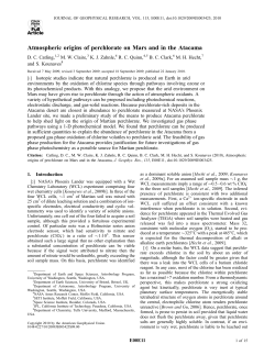 Atmospheric origins of perchlorate on Mars and in the Atacama