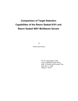 Comparision of Target Detection Capabilities of the Reson Seabat