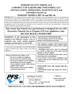 Installation manual - English