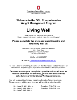 the OSU Comprehensive Weight - The Ohio State University Wexner