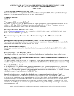 Commonly asked questions regarding the Board Certification Form