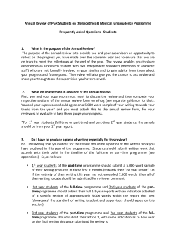 Annual Review Student FAQs - BMJ