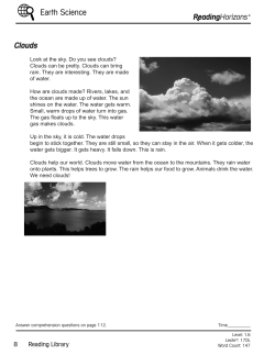 Clouds - Reading Horizons